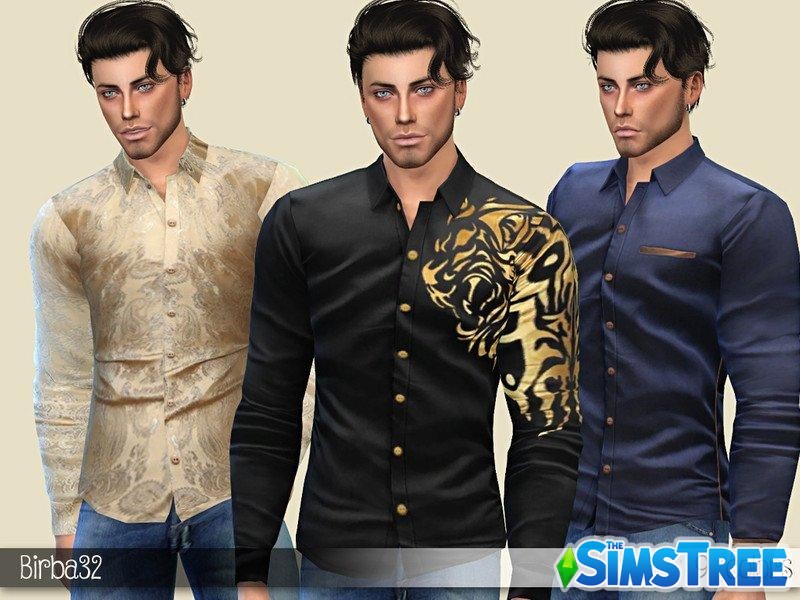 Мужская рубаха Thomas от Birba32 для Sims 4