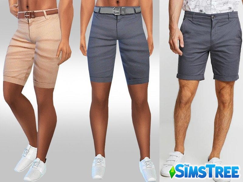 Мужские шорты Турбулентность от Saliwa для Sims 4