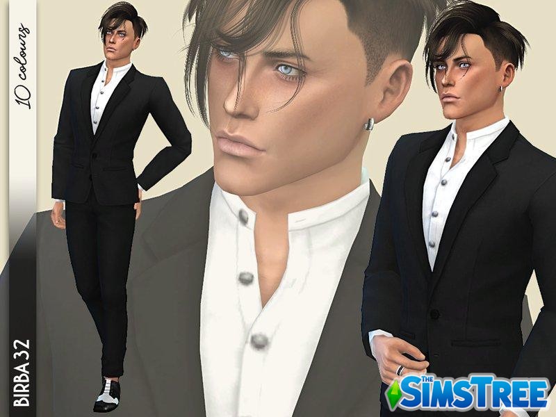 Мужской костюм “Резонанс” от Birba32 для Sims 4