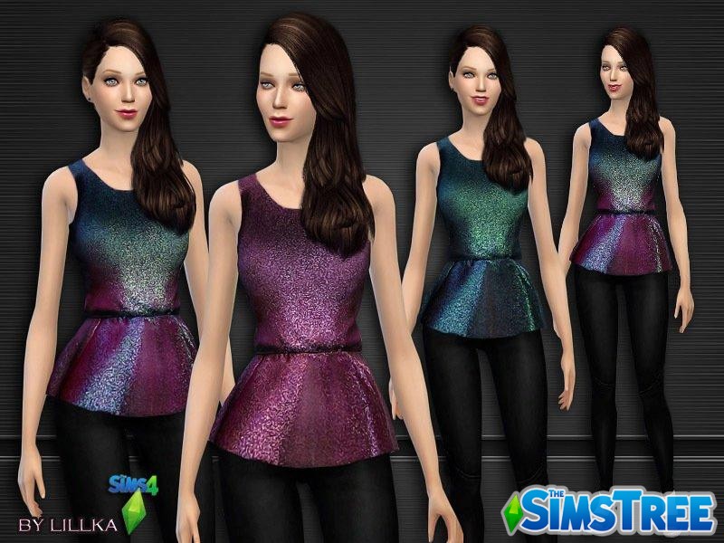 Набор одежды “Касание блеска” от lillka для Sims 4