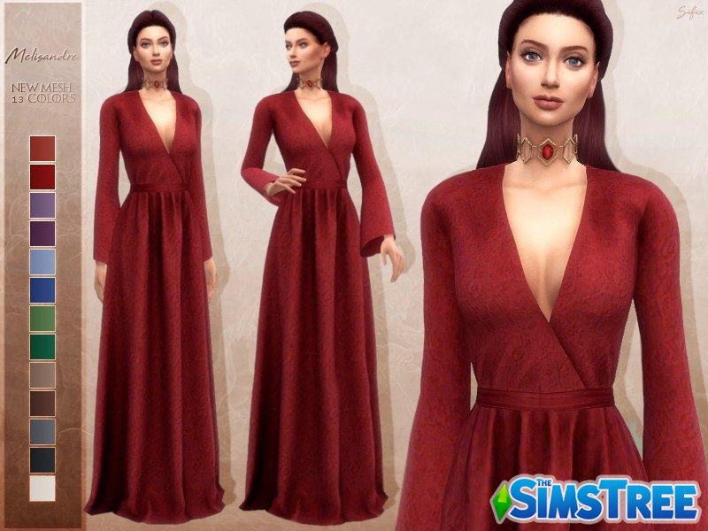Платье Мелисандры от Sifix для Sims 4