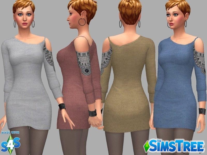 Платье “Мона” от Dgandy для Sims 4
