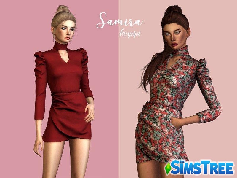 Платье «Самира» от laupipi для Sims 4