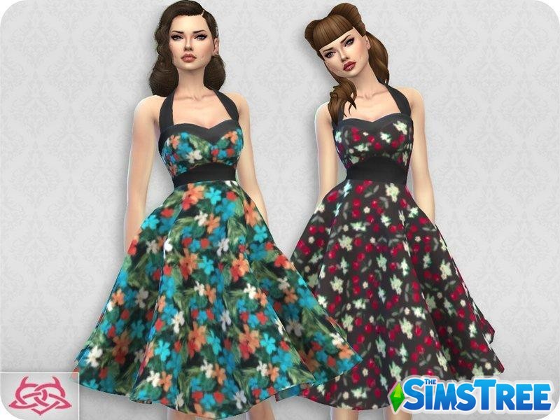 Платье Сара от Colores Urbanos для Sims 4