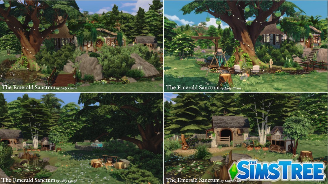 Жилой дом Сказочная поляна от ladychaos для Sims 4
