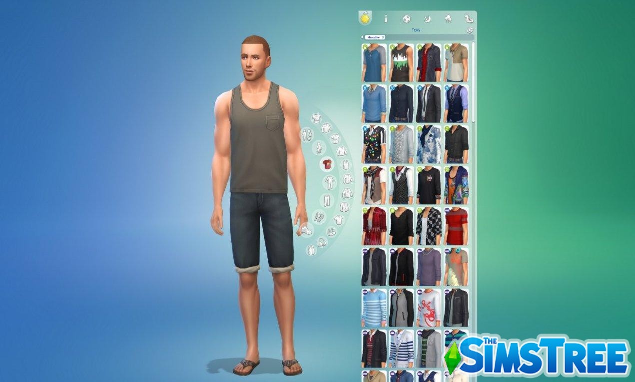 Мод «Больше колонок в CAS» от weerbesu для Sims 4