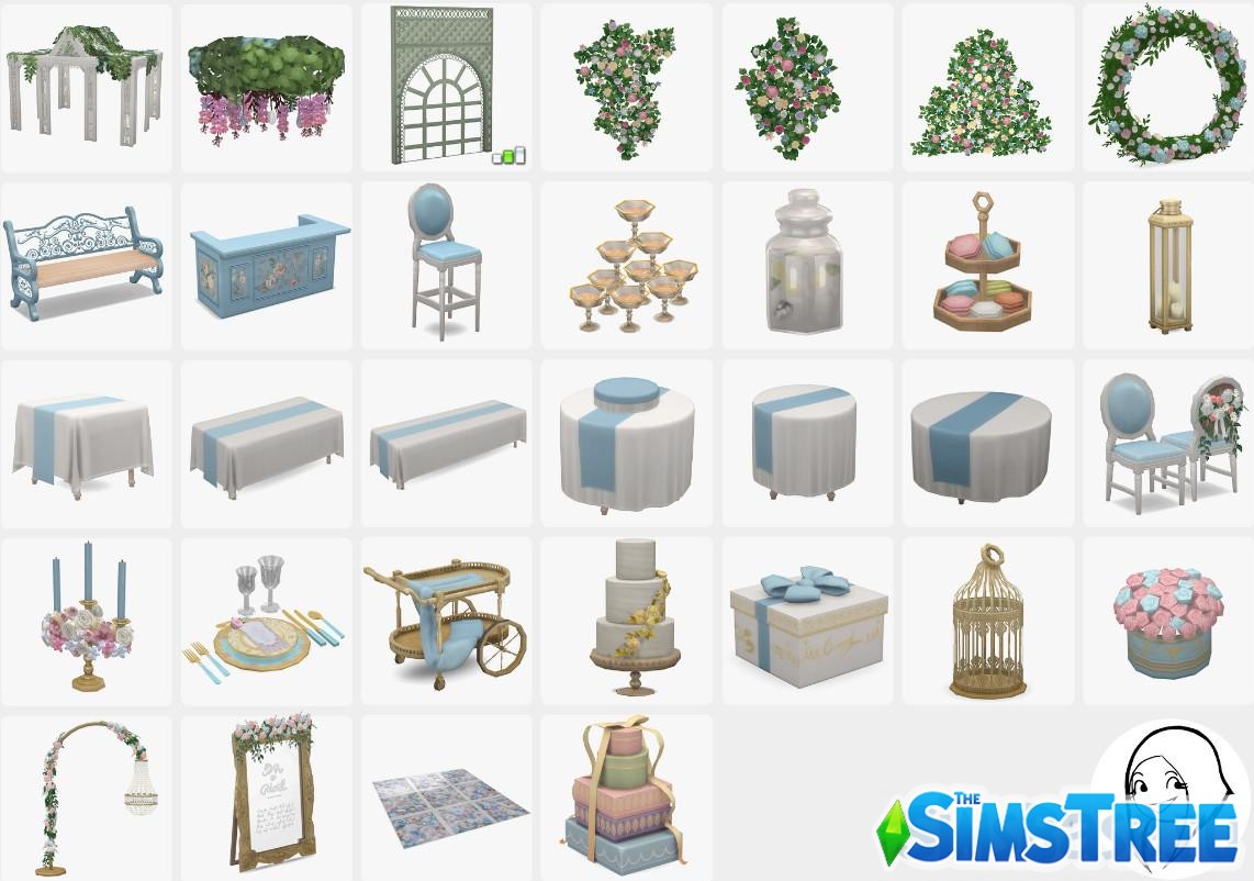 Набор мебели Свадьба от syboulette для Sims 4