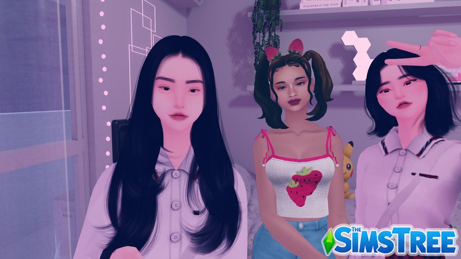 Мод «К-поп звезда K-Pop Star 8-2024» от kawaiistacie для Sims 4