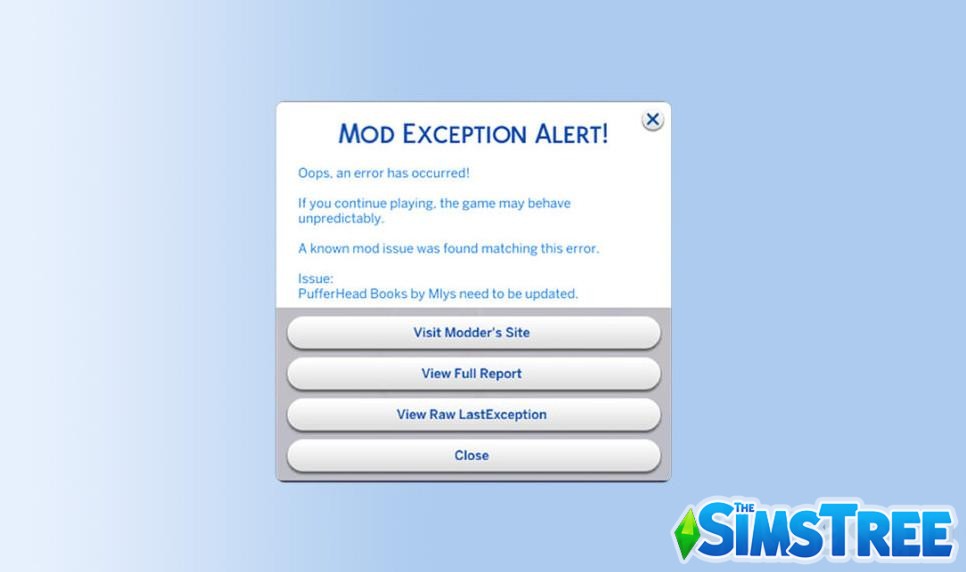 Мод Sims 4 Better Exceptions: исправляйте игровые конфликты как профессионалы